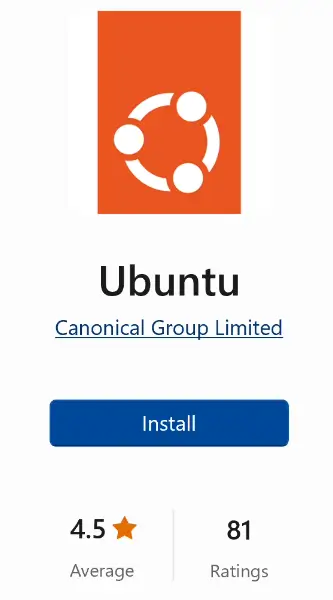 Ubuntu in Microsoft Store