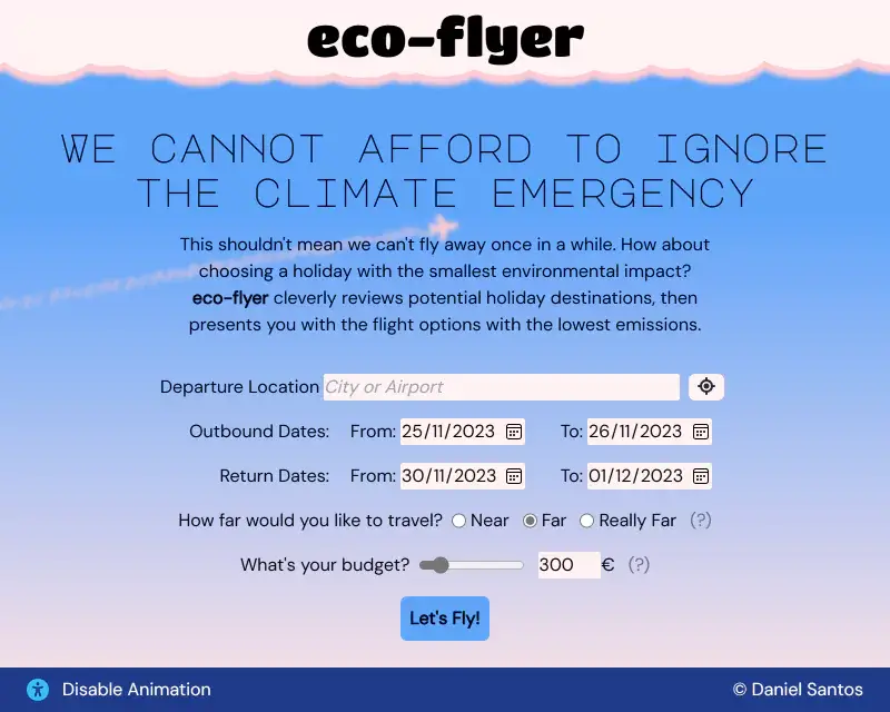 Eco-Flyer - Landing Page
